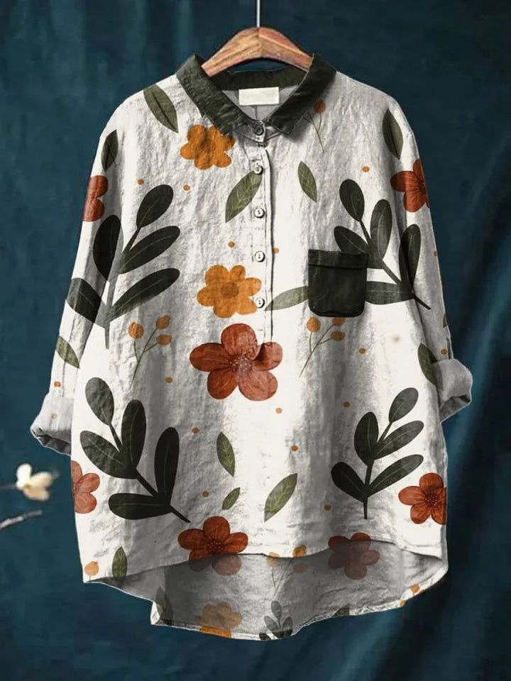 Judit – T-shirt med illustrerat djurtryck