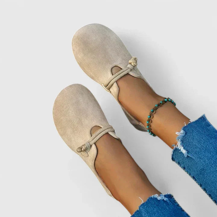 Hjördis – Ortopediska loafers med repsnodd