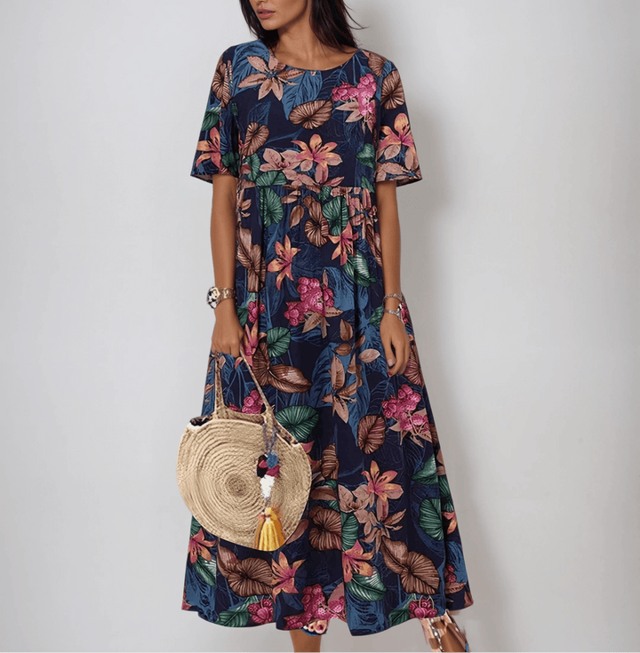 Katarina – Klänning med blommönster