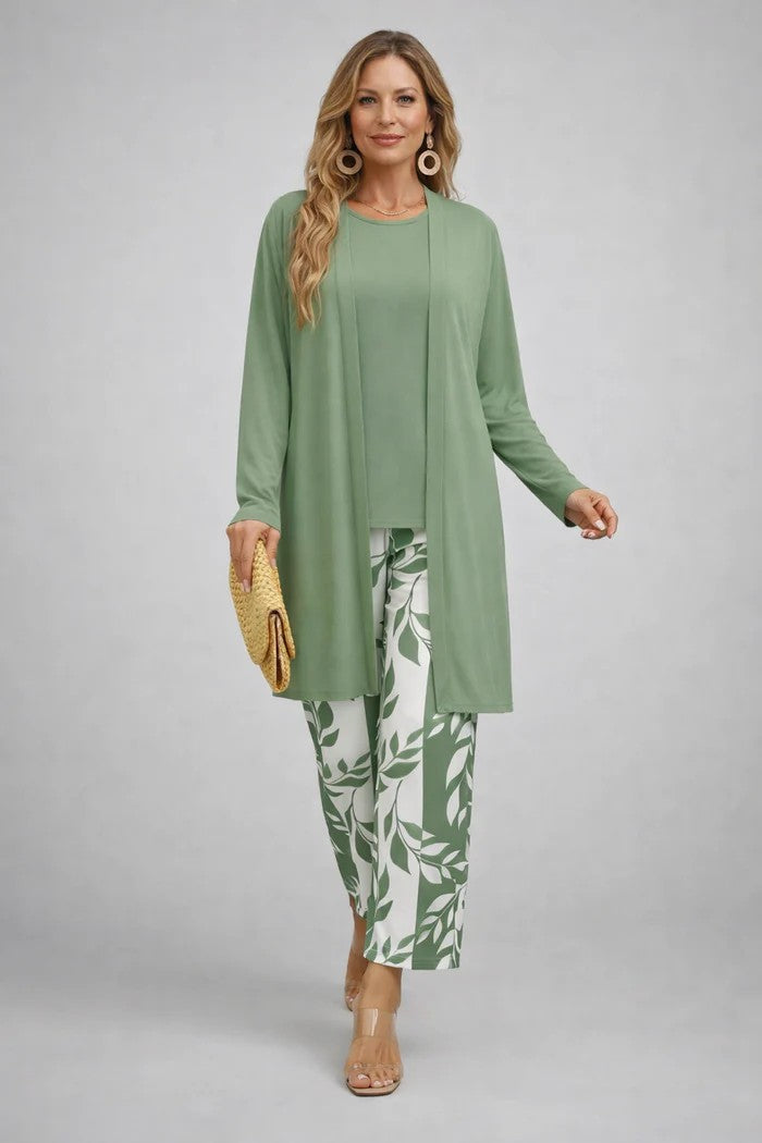 Solveig – Tredelt set med botaniskt mönster