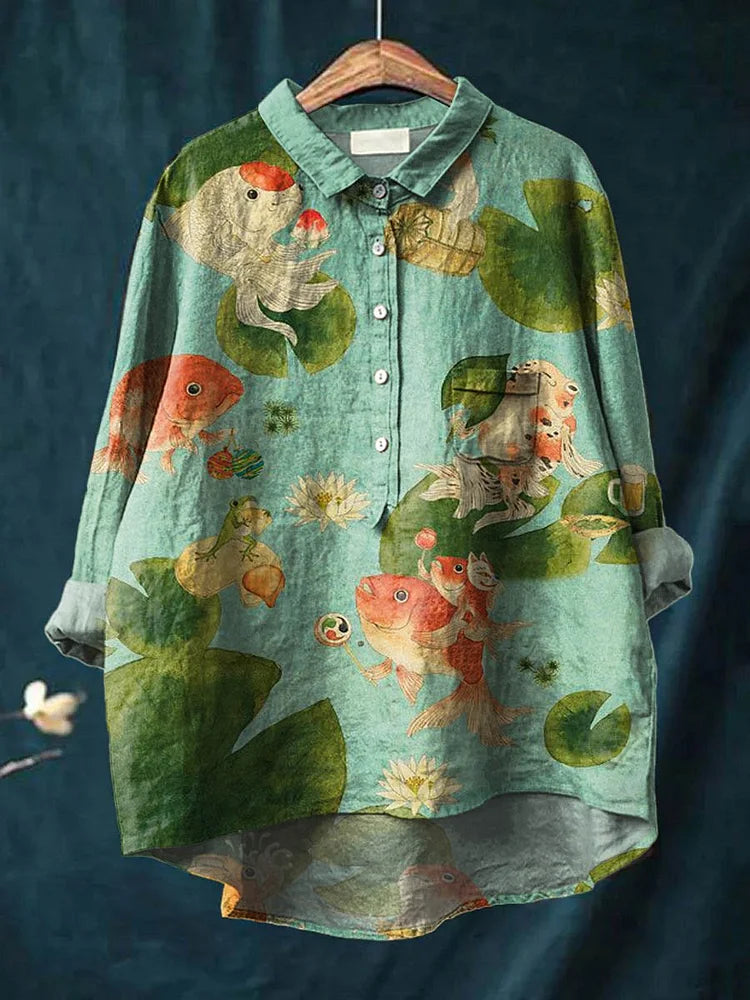 Mona – T-shirt med fiskmotiv