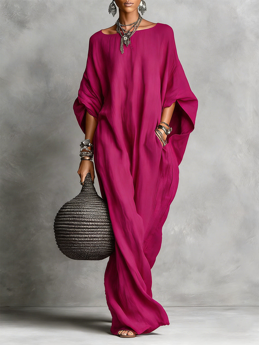 Berit – Oversized maxiklänning i linnetyg